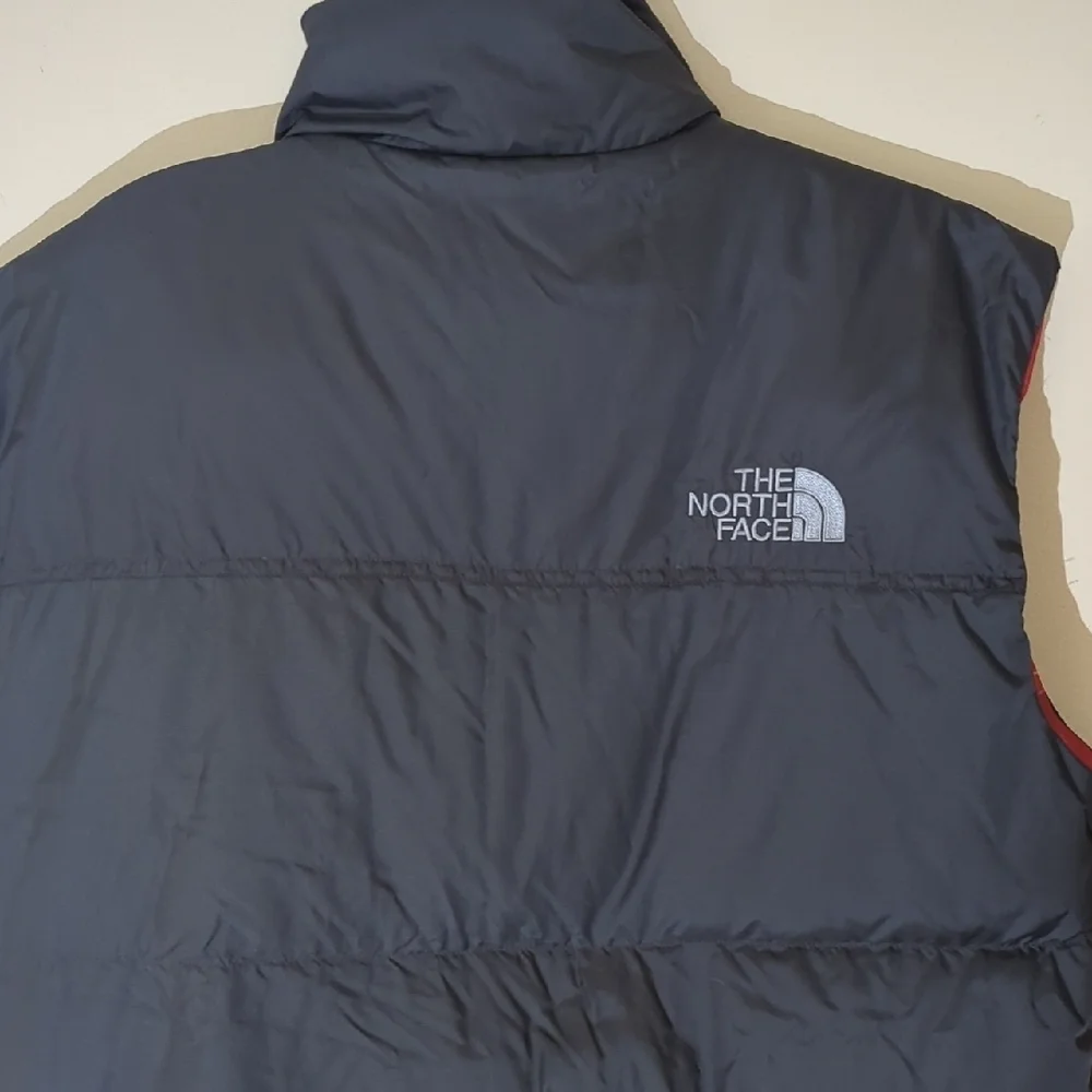 The North Face Men's Black and Red Vest